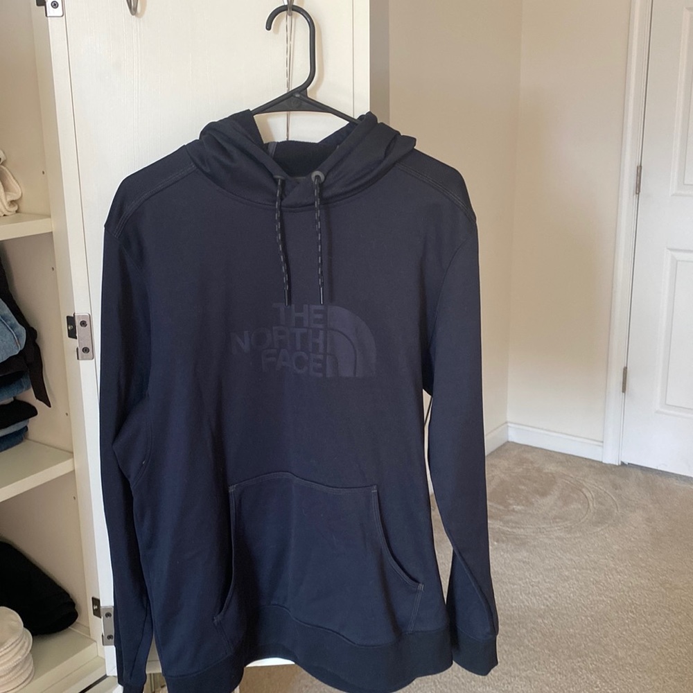 the north face soft men’s large hoodie sweatshirt, black